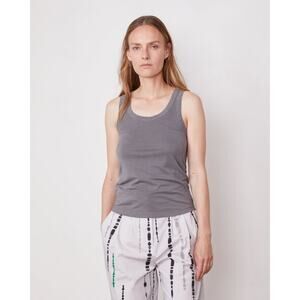 Officine Generale Tatia Pigment Dye Tank Top in Iron Grey XS